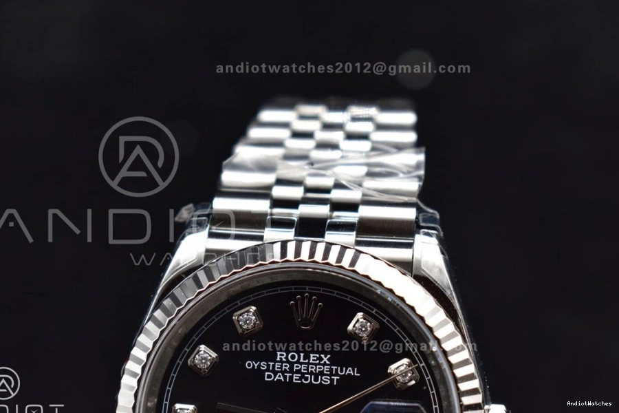 Black Edition Dial Bracelet Steel VS 126234 1:1 TechFriendly 410 Best SS VSF Jubilee 36 904L DateJust Diamond On 0412
